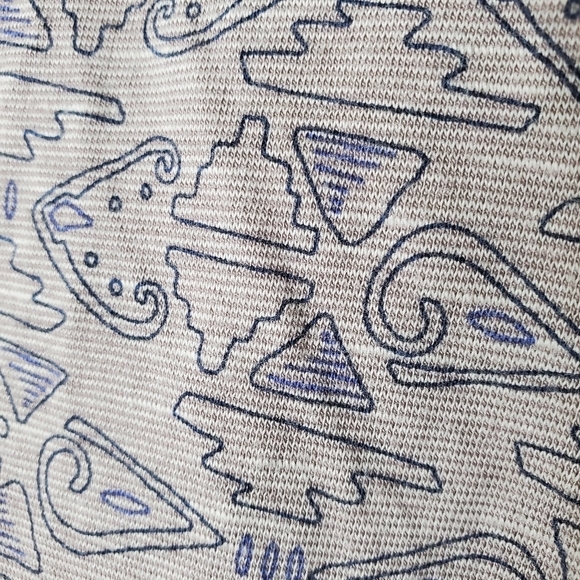 Toad & Co Women's Rosemarie‎ Gray Patterned V-Neck Cap Sleeve Stretch Knit Dress - Picture 6 of 11